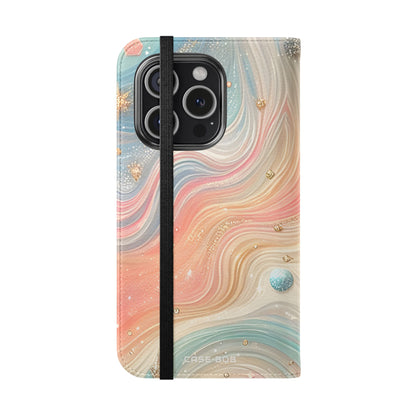 Celestial Waves - iPhone 15 Pro Case - Wallet