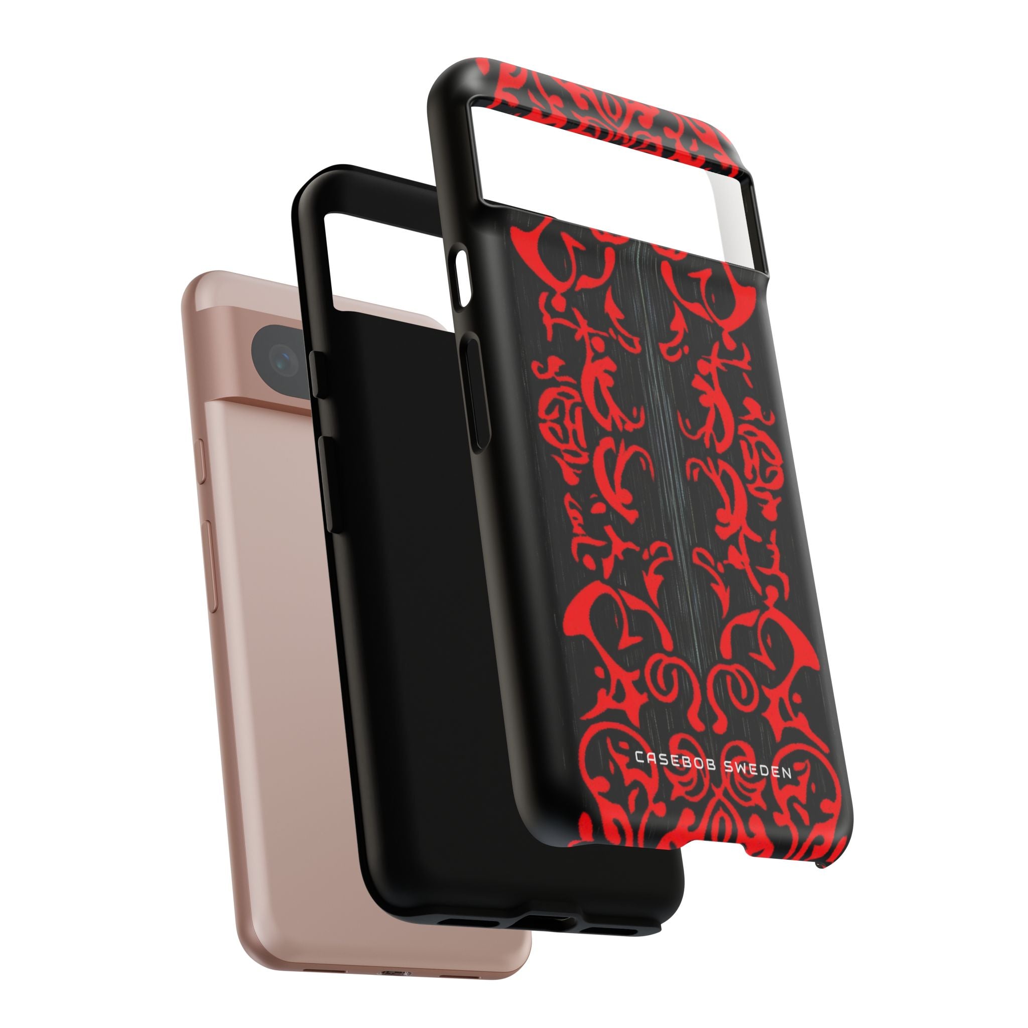 Gothic Crimson Symmetry Google Pixel 8 - Tough Phone Case