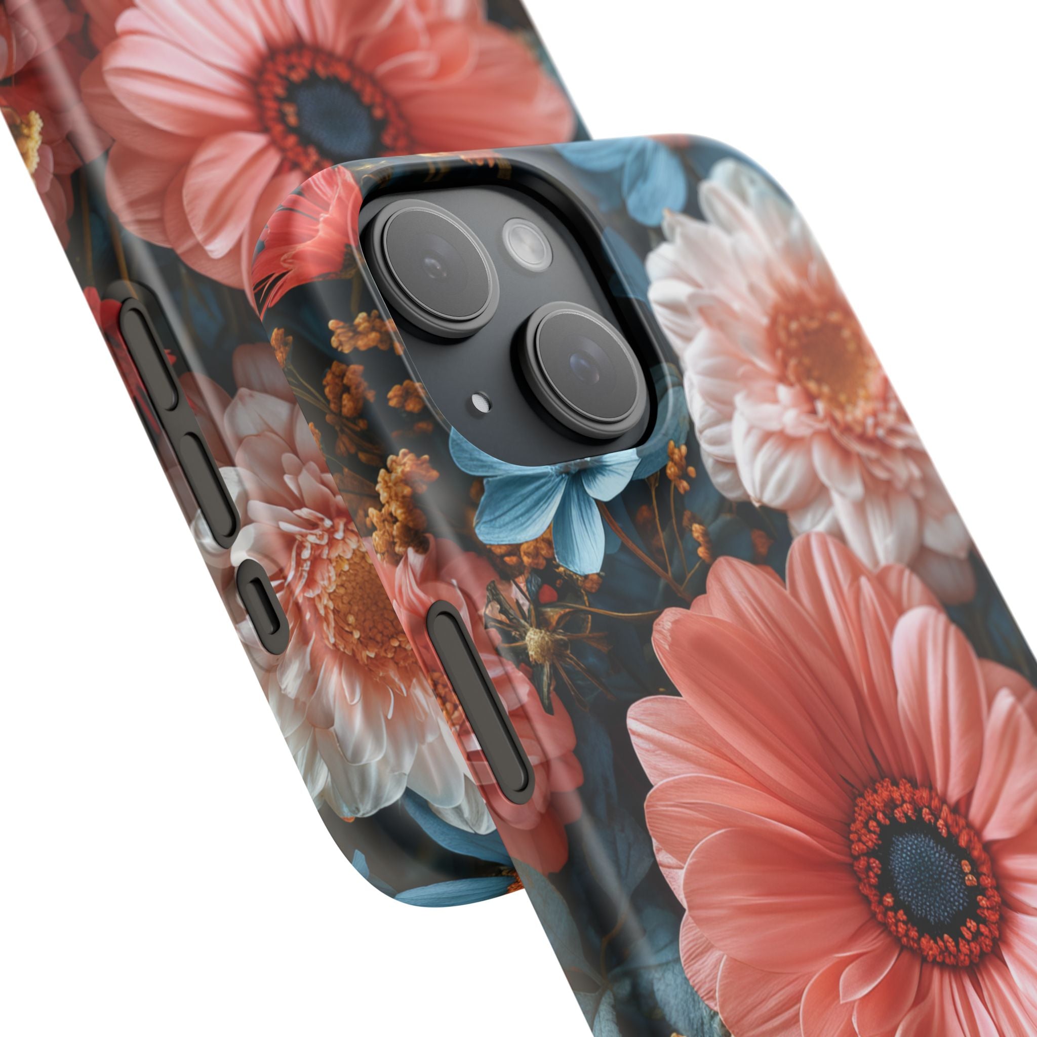 Surreal Floral Harmony iPhone 15 - Slim Phone Case