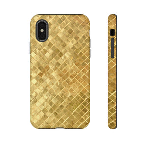 Goldenes Mosaik - Schutzhülle fürs Handy