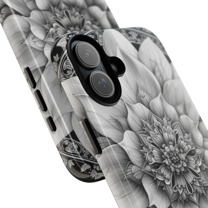 Cosmic Floral Mandala iPhone 16 - Tough