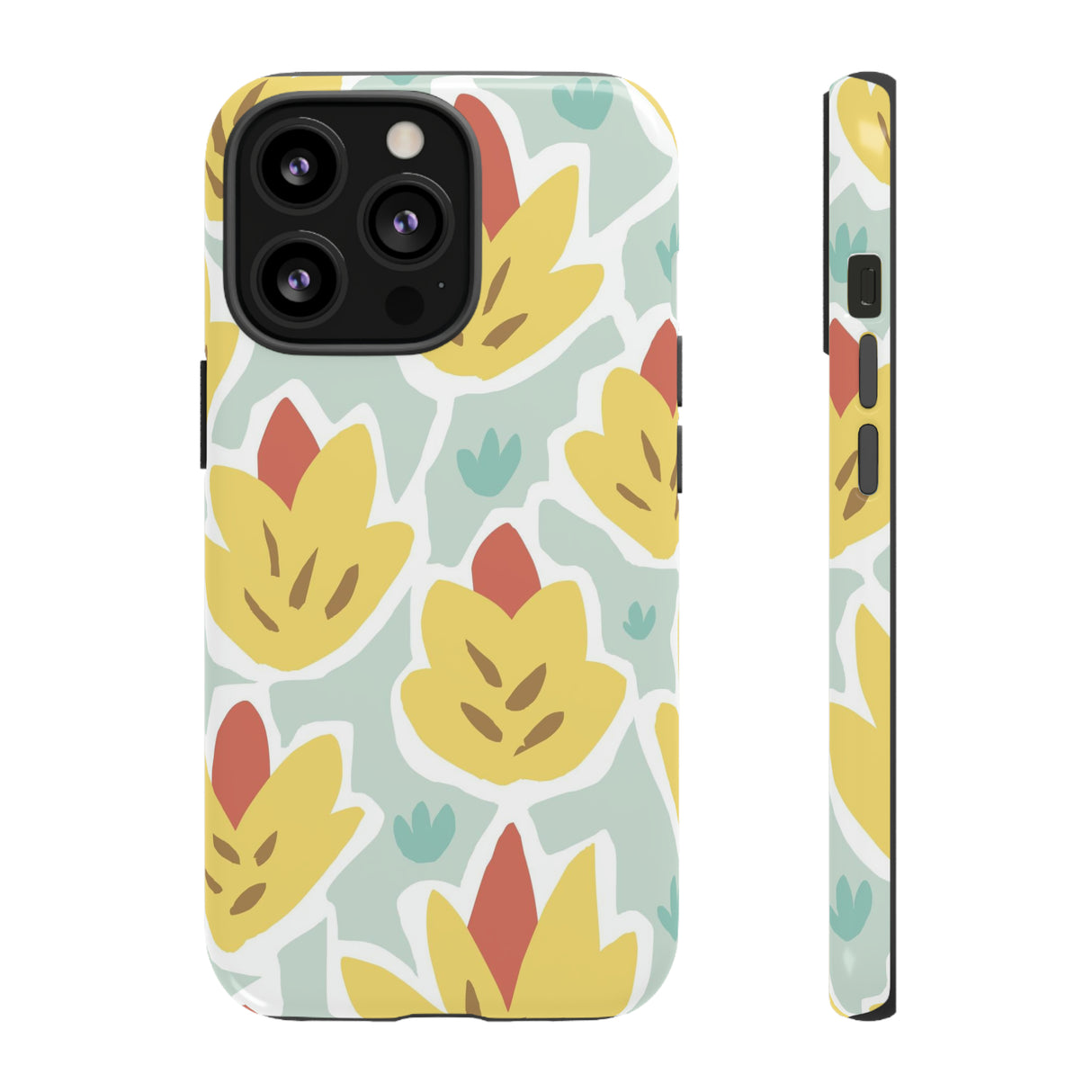 Summer Yellow Happy Flower - Protective Phone Case