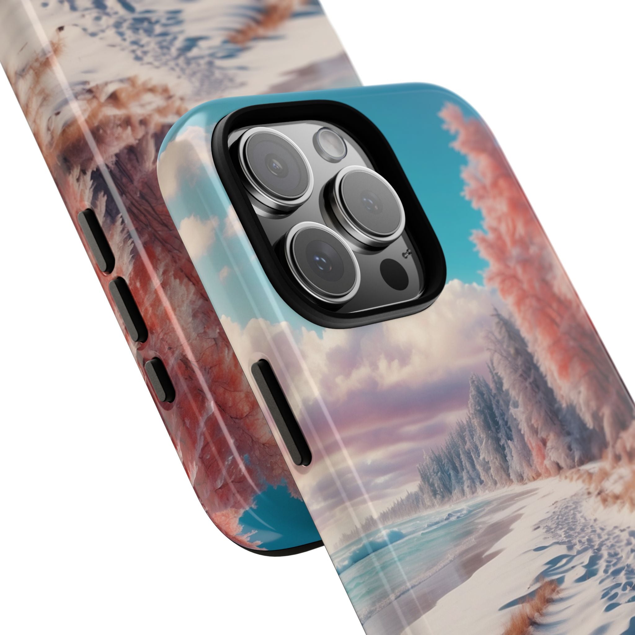 Shadows Embrace Waves - iPhone Case