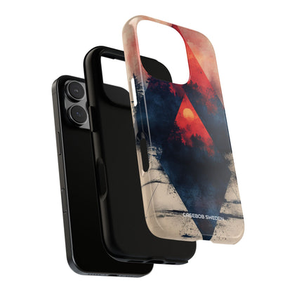 Red Sky Serenity - Tough iPhone 16 Phone Case