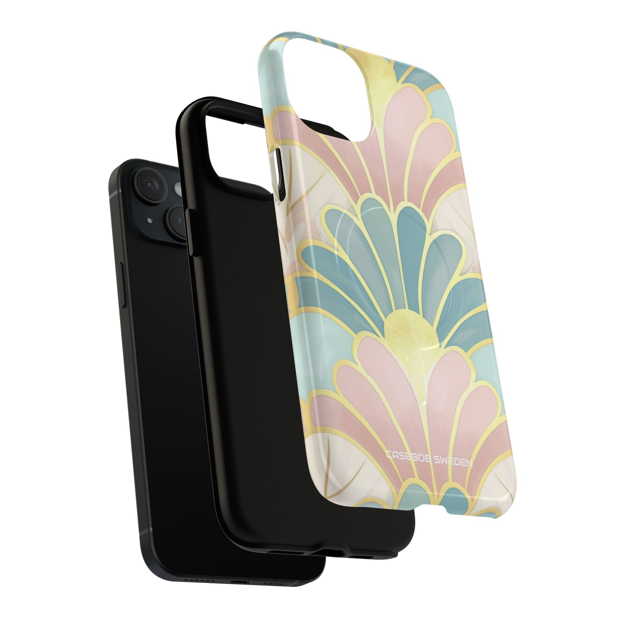 Pastel Deco Elegance - Tough + MagSafe® iPhone 15 Phone Case