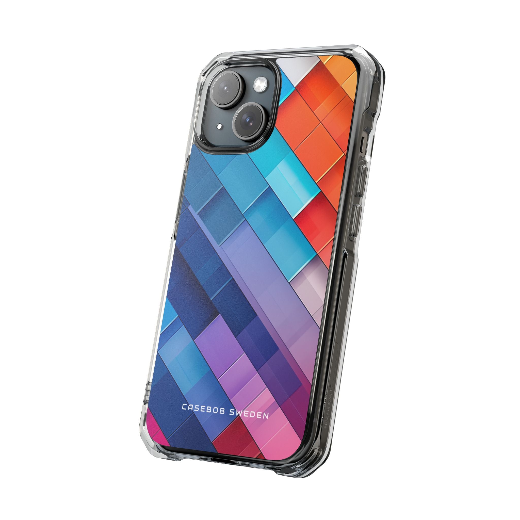 Vibrant GeoFlow iPhone 15 - Clear Impact Phone Case