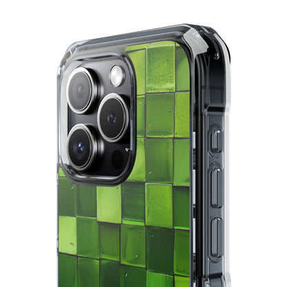 Green Tile Harmony iPhone 15 - Impact Clear+