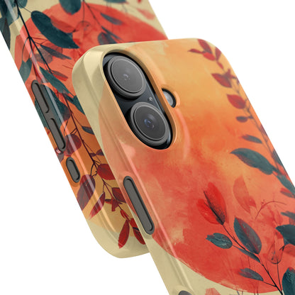 Orange Sun Harmony - Slim iPhone 16 Phone Case