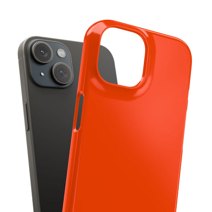 Orangerote iPhone 15 - Schlanke Handyhülle