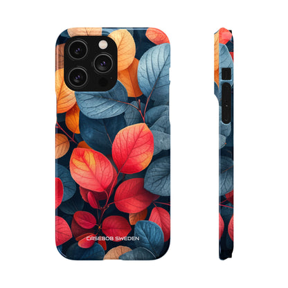 Vibrant Nature Leaves - Slim iPhone 14 Phone Case