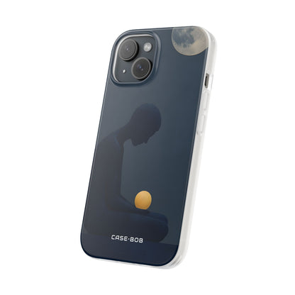 Moonlit Contemplation iPhone 15 Case - Soft