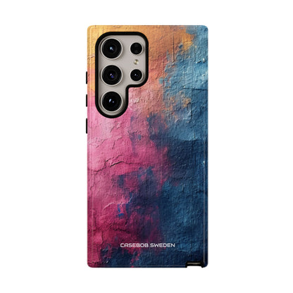 Blue Pink Abstract - Tough Samsung S24 Phone Case