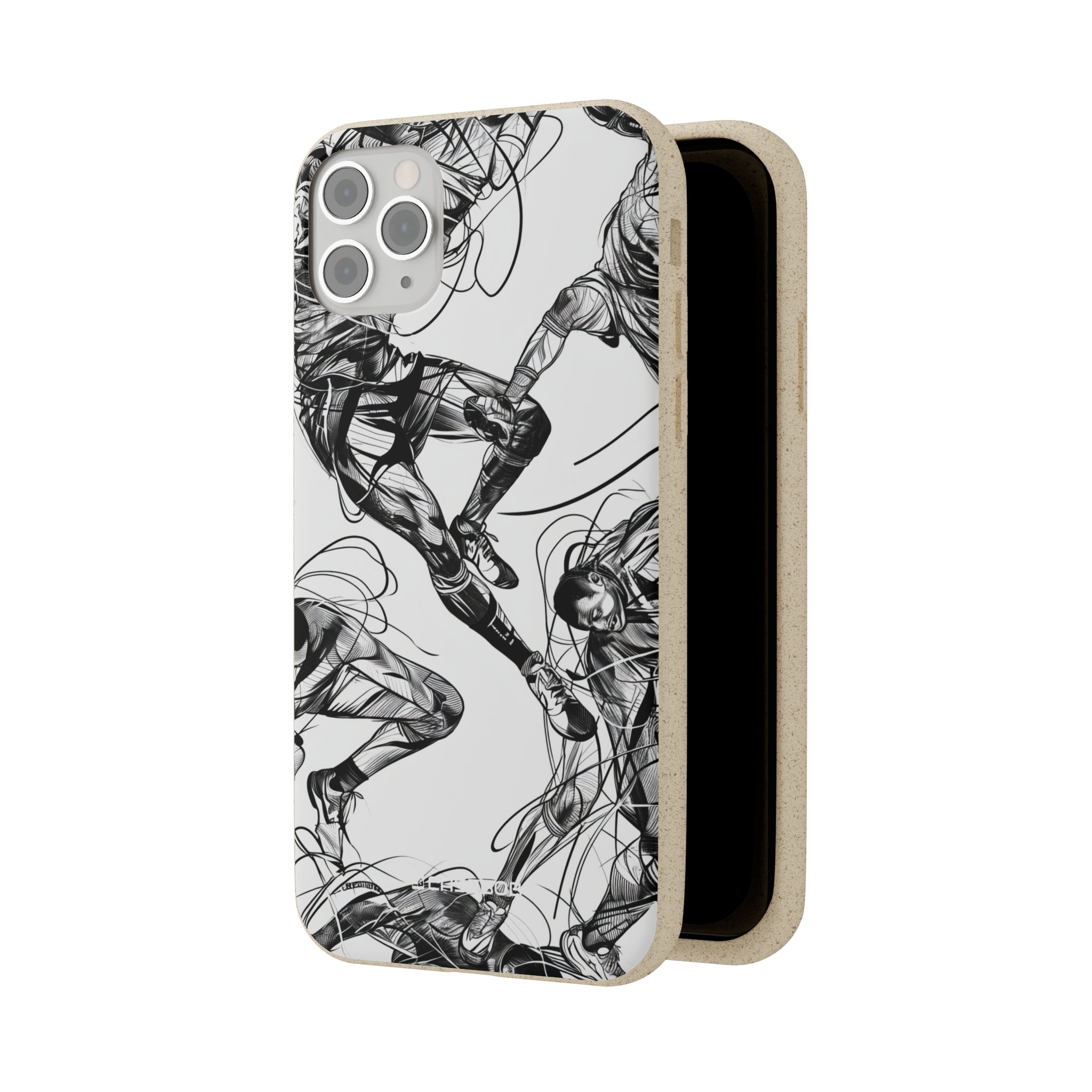 Dynamic Athletic Surrealism | Biodegradable Phone Case