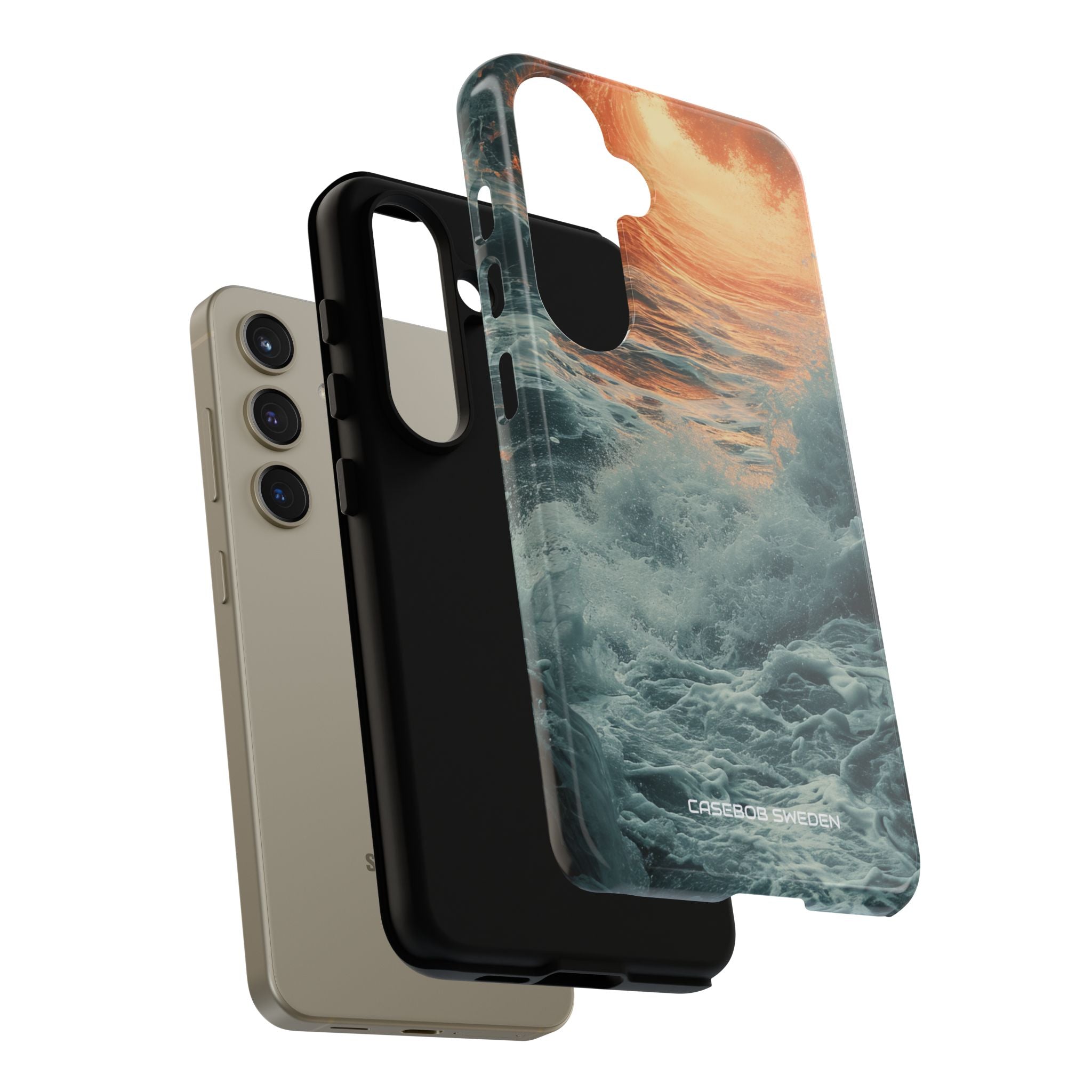 Fiery Wave Power - Tough Samsung S24 Phone Case