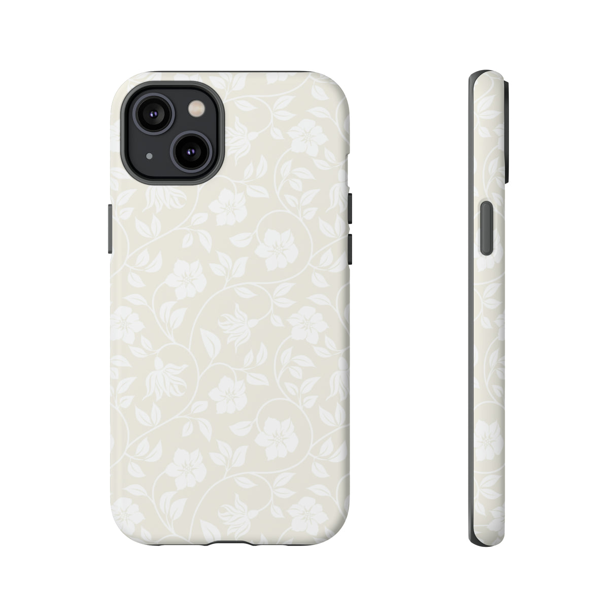 Light Color Floral iPhone case (Protective) - Protective Phone Case