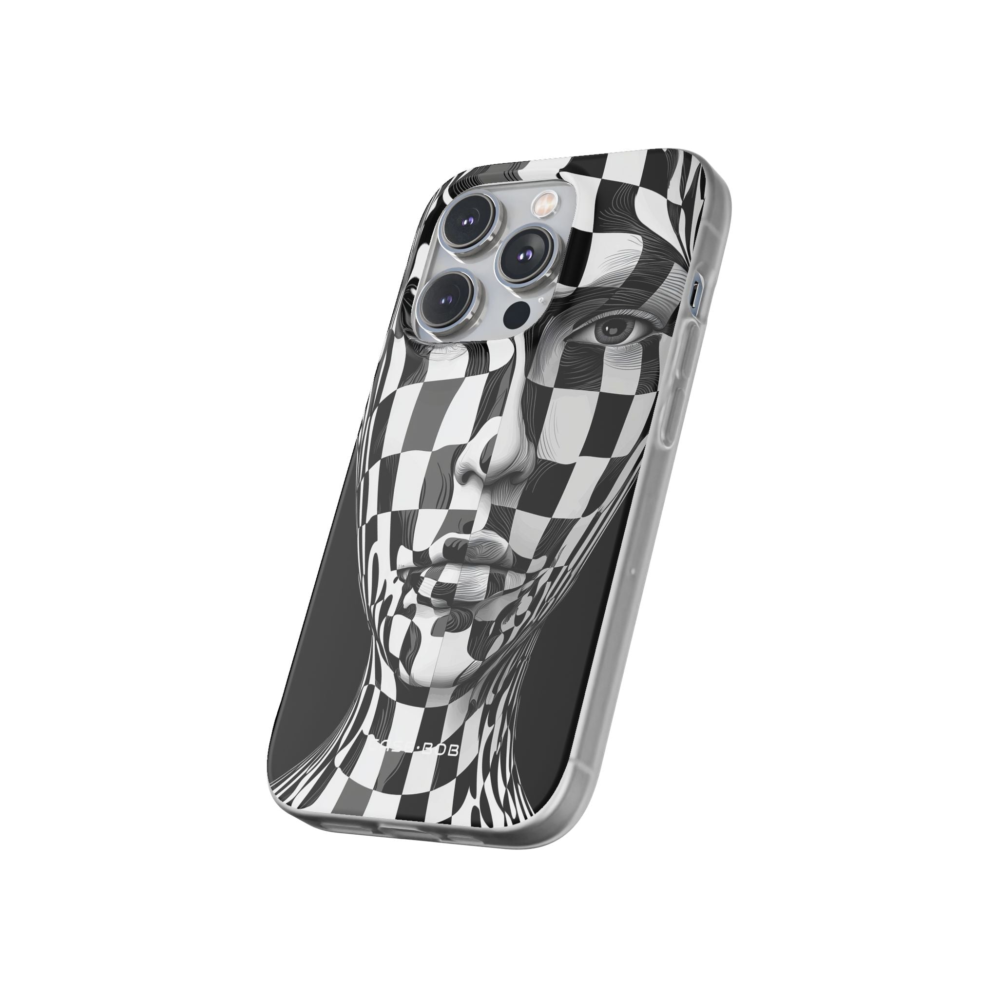 Checkered Face iPhone 14 Pro Case - Soft