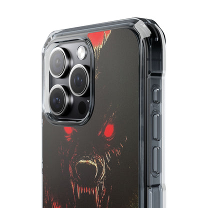 Bloodmoon Wolf's Lament iPhone 15 - Clear Impact Phone Case