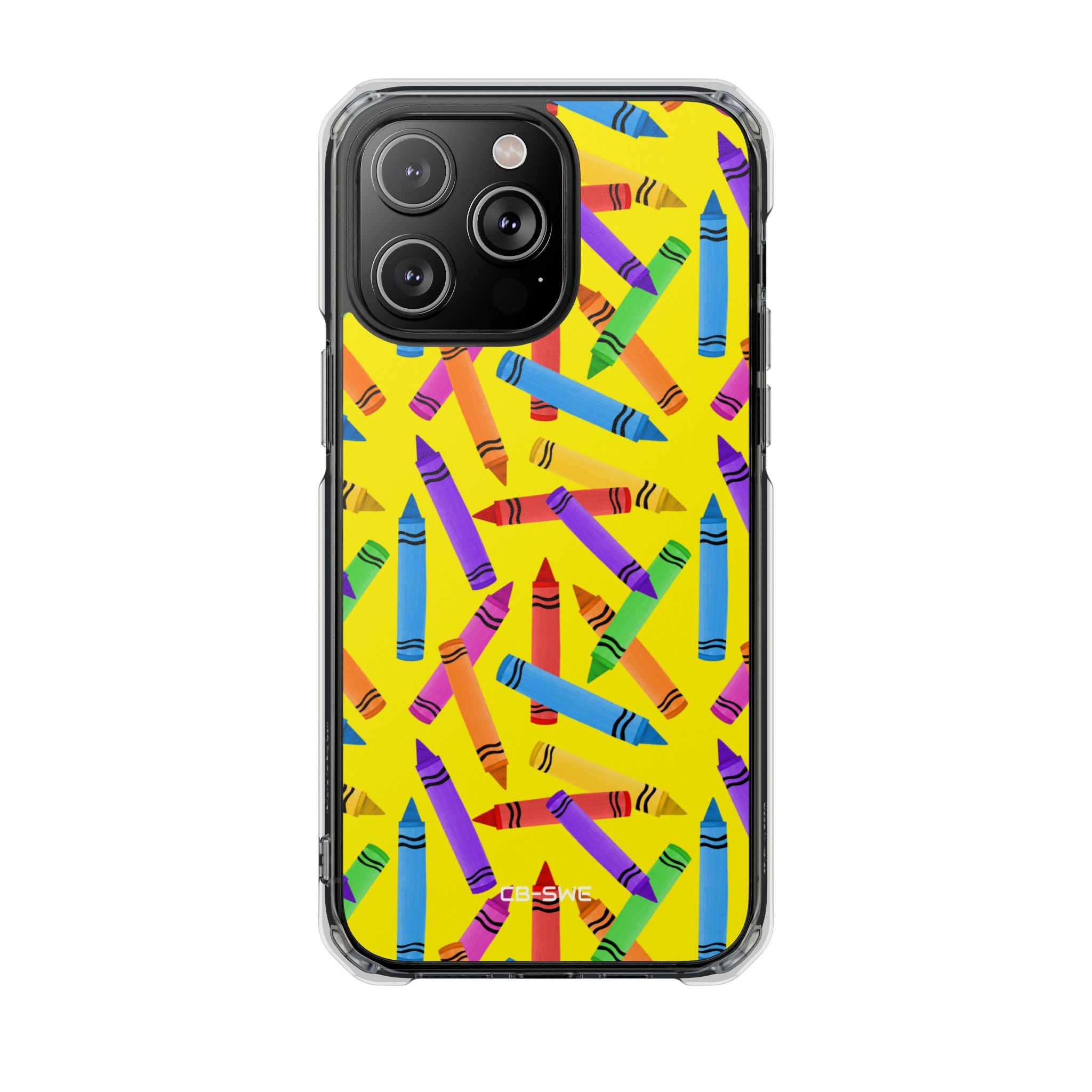 Crayons Scatter Playfully iPhone Case - Impact