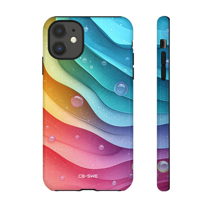 Waves Dance Playfully - iPhone Case