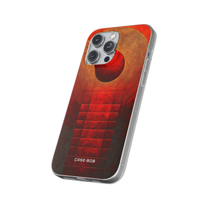 Crimson Orbit iPhone 14 Pro Max Case - Soft