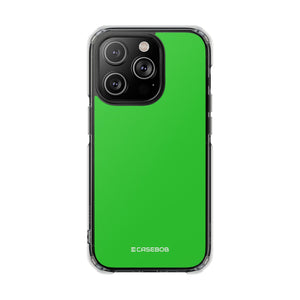 Lime Green | Phone Case for iPhone (Clear Impact Case - Magnetic)