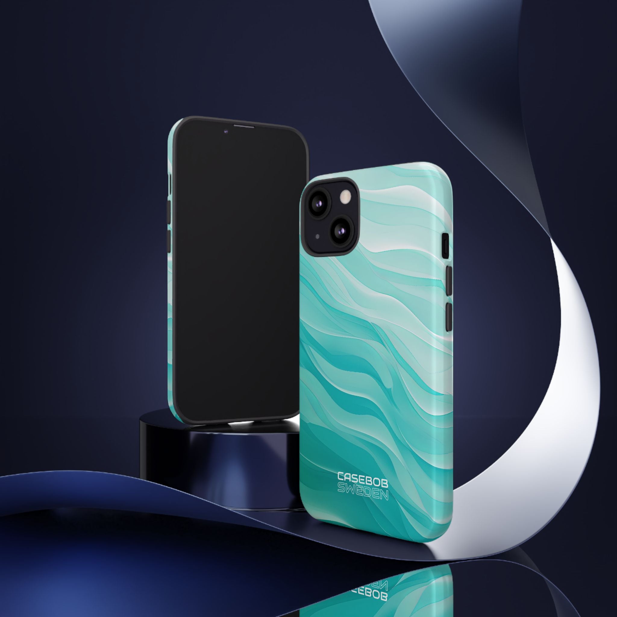 Soothing Aqua Waves iPhone 13 - Tough