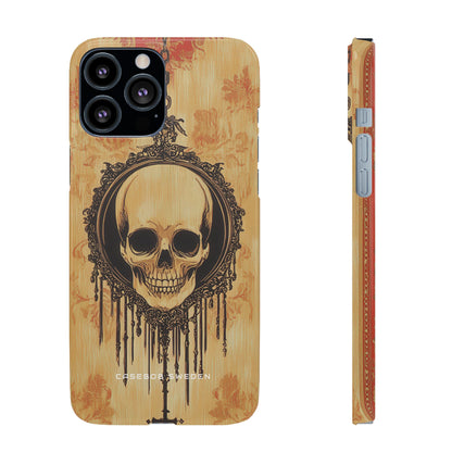 Gothic Skull Elegance iPhone 13 - Slim Phone Case