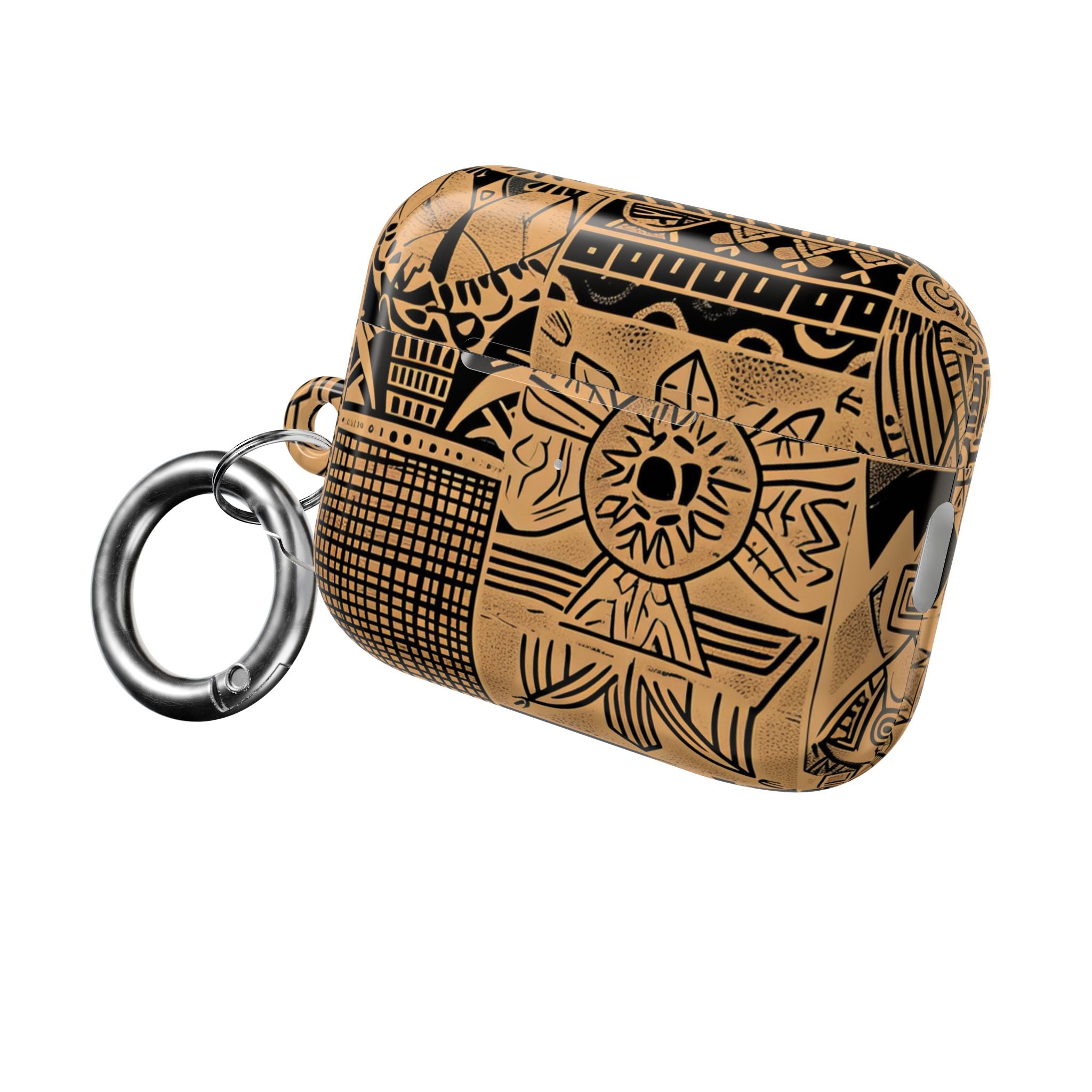 Celestial Faces Brown - AirPods Case