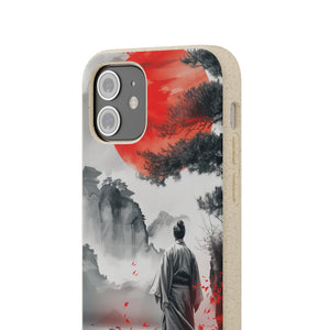 Serene Samurai Sunrise | Biodegradable Phone Case