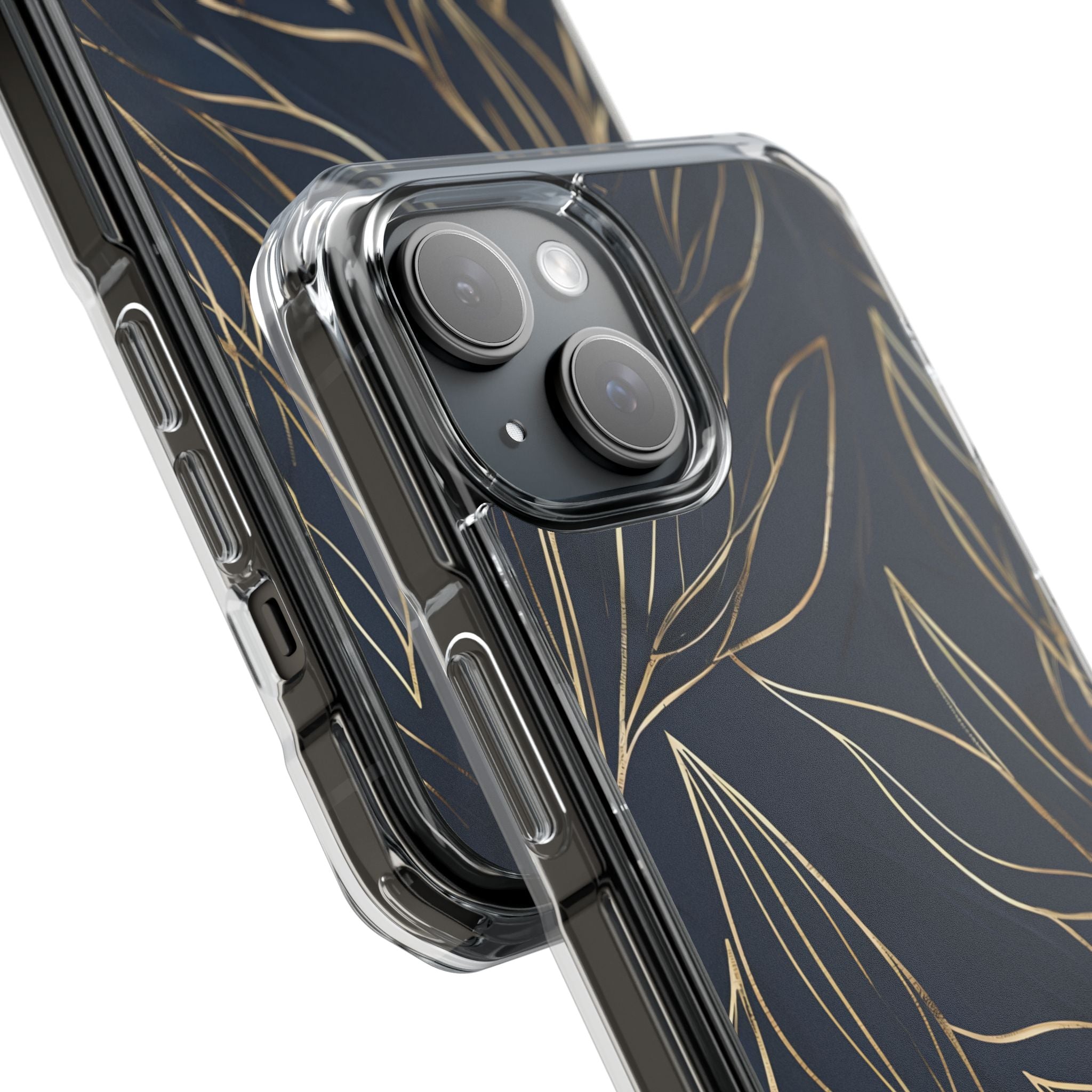 Modern Gold Leaves iPhone Case - Impact