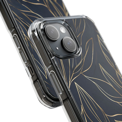 Modern Gold Leaves iPhone Case - Impact