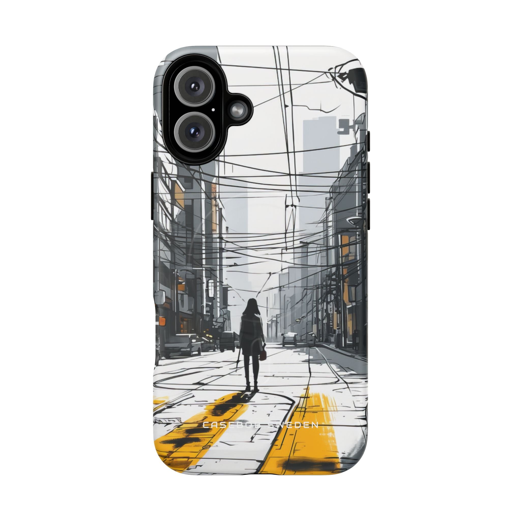 Urban Noir Streetscape iPhone 16 | Tough+ Phone Case