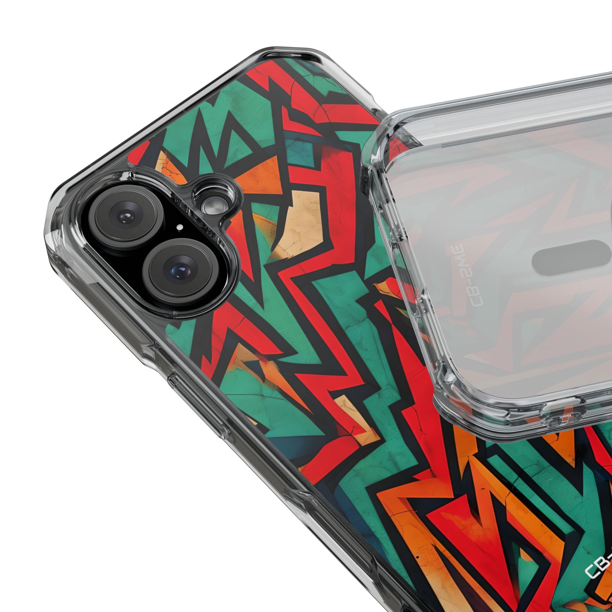 Vivid Geometry Dance iPhone Case - Impact