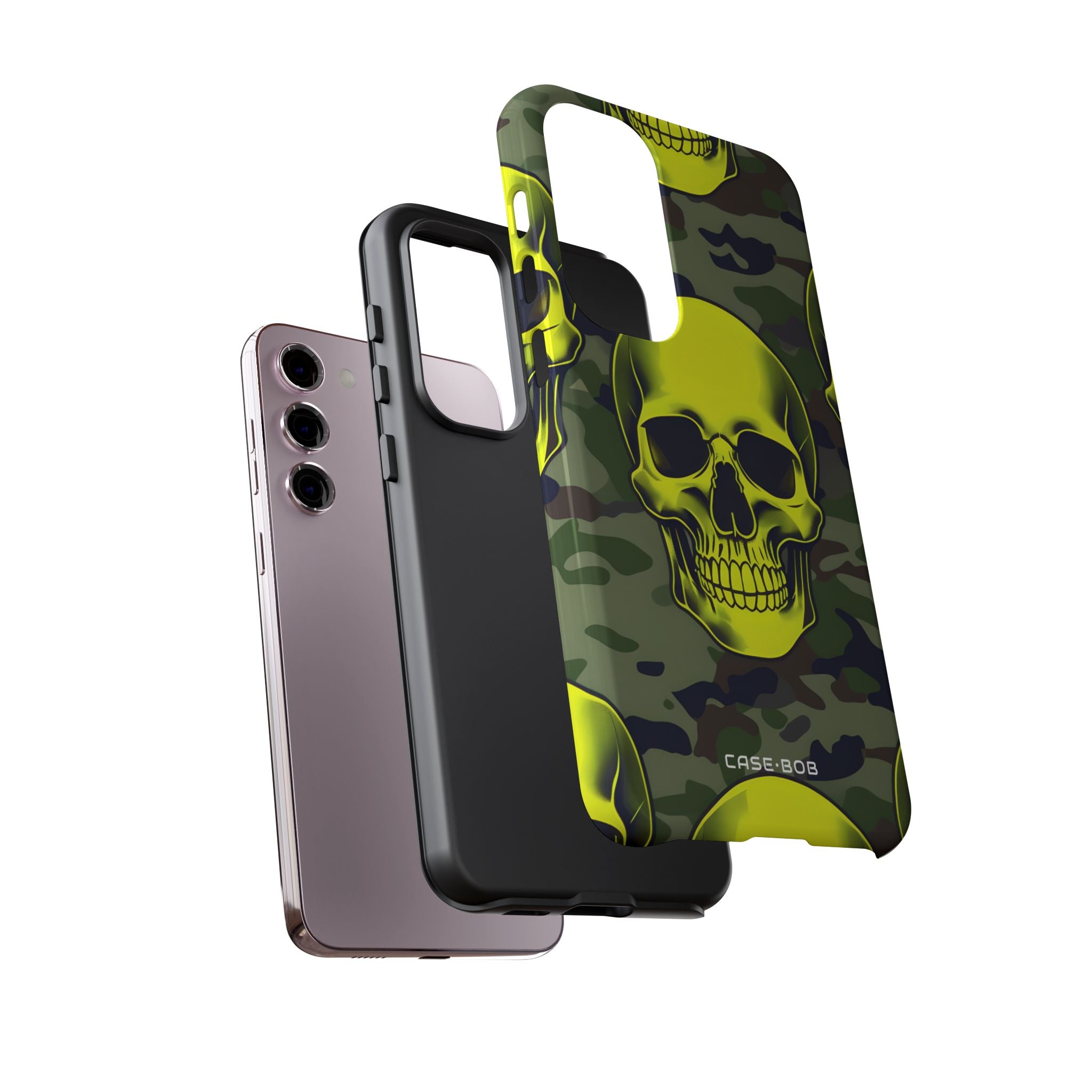 Neon Skull Camo Samsung S23 Plus Case - Tough