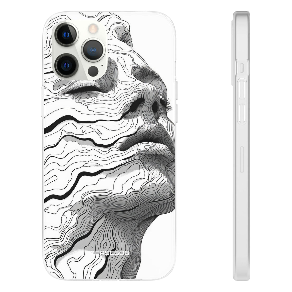 Topographic Serenity | Flexible Phone Case for iPhone