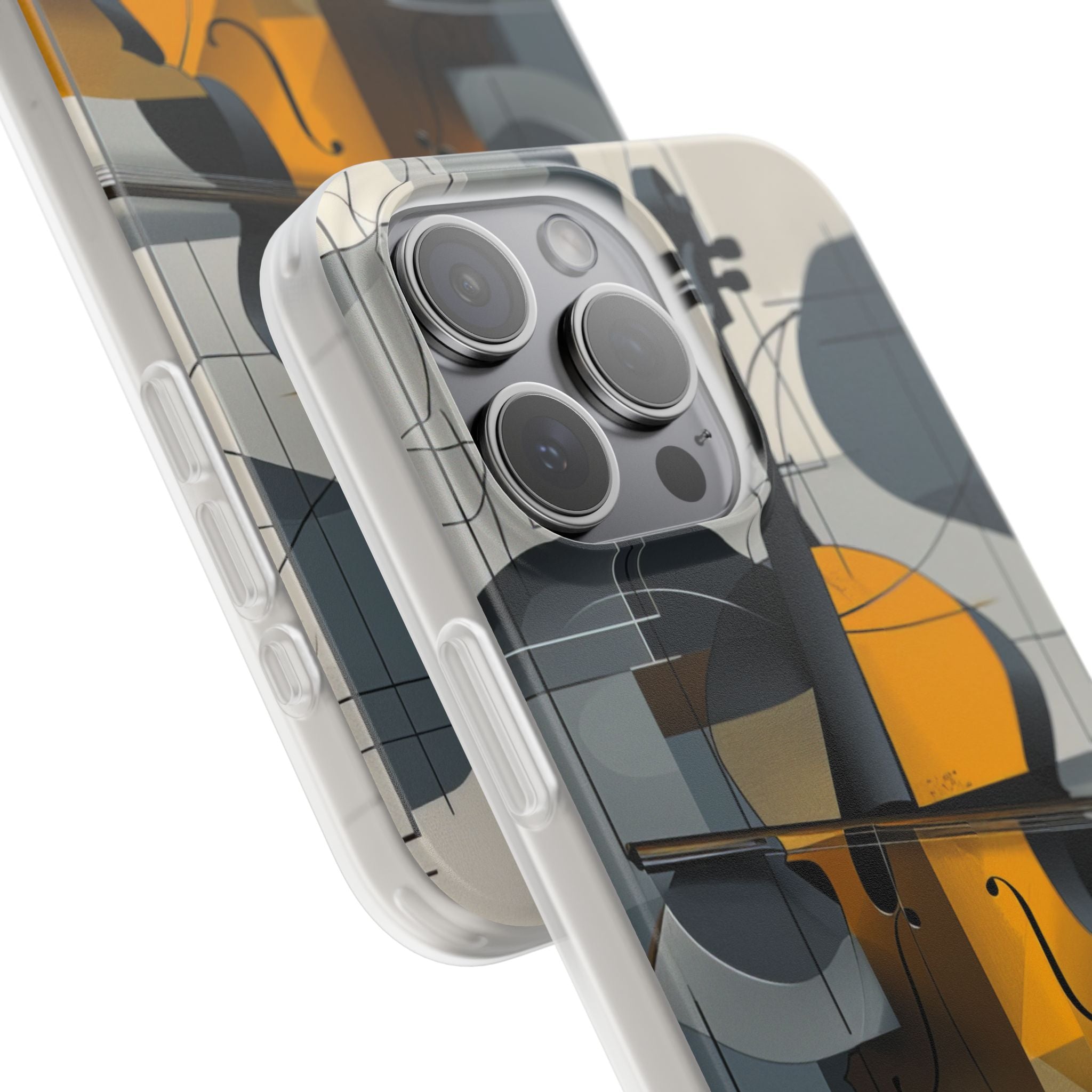 Cello Abstraction | Flexible Phone Case for iPhone