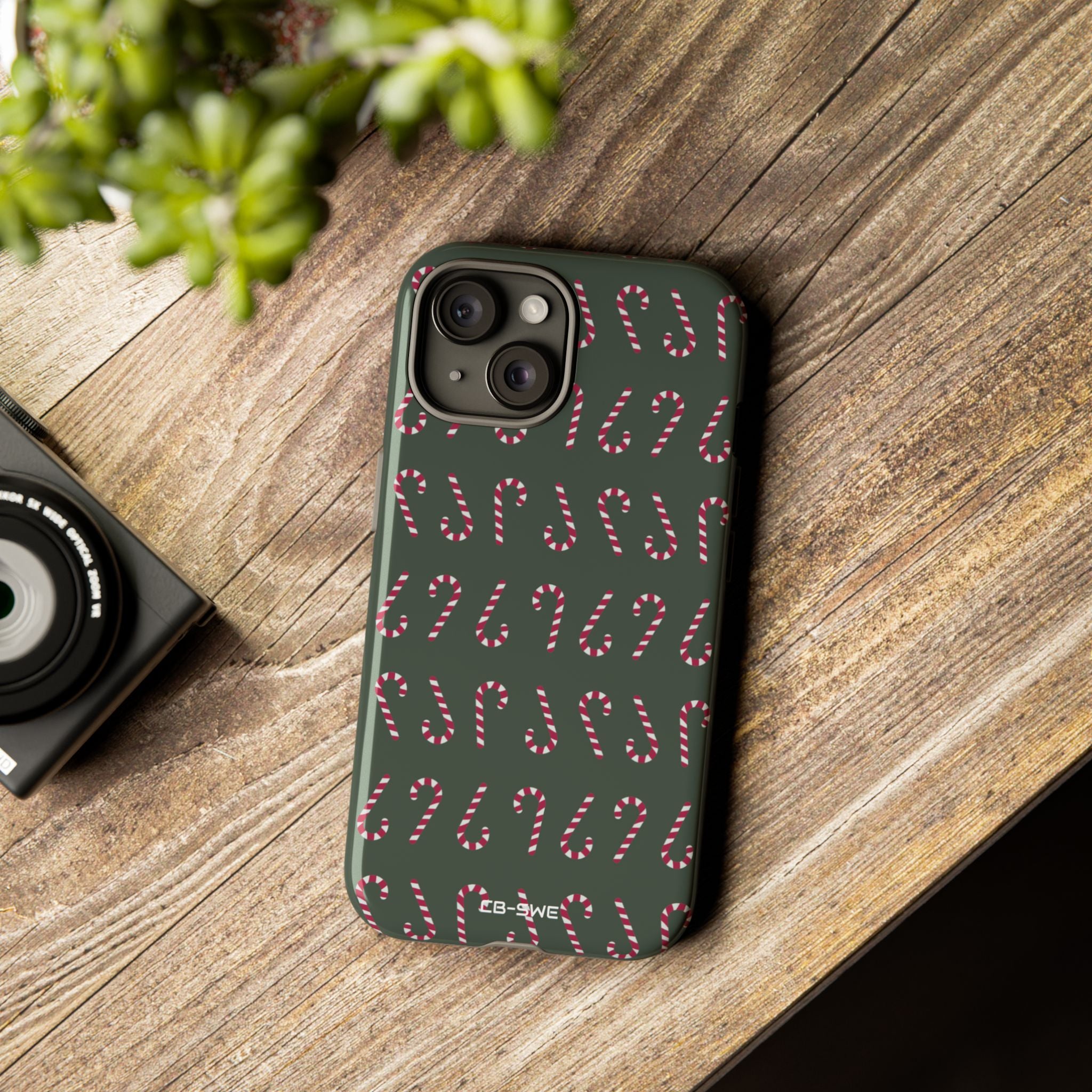 Candy Canes Aligned - iPhone Case