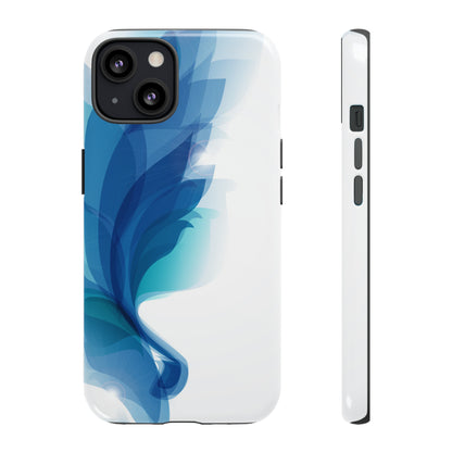 Blue Feathers - Protective Phone Case