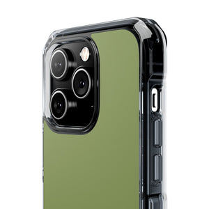 Moss Green | Phone Case for iPhone (Clear Impact Case - Magnetic)