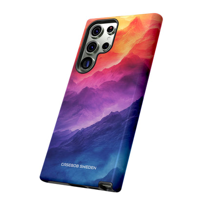 Purple Orange Mountains - Tough Samsung S23 Phone Case