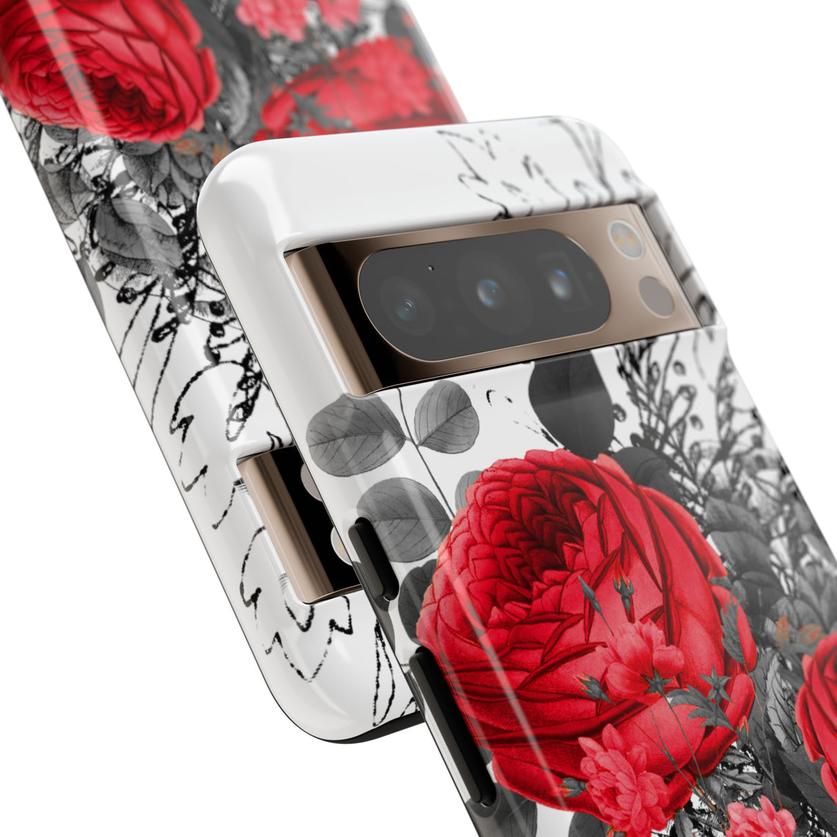 Roclops Gothic Flower - Protective Phone Case