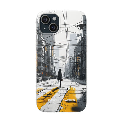 Urban Noir Streetscape iPhone 15 - Flexi Phone Case