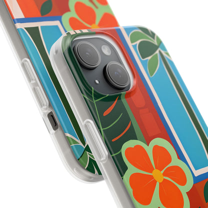 Orange Blossom Burst iPhone 15 Case - Soft