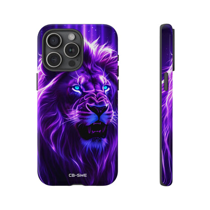 Neon Lion Majesty - iPhone Case