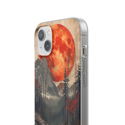 Celestial Glow Over Reflective Landscape iPhone 14 - Flexi Phone Case