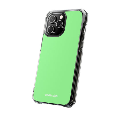 Pale Green - Clear Impact Case for iPhone