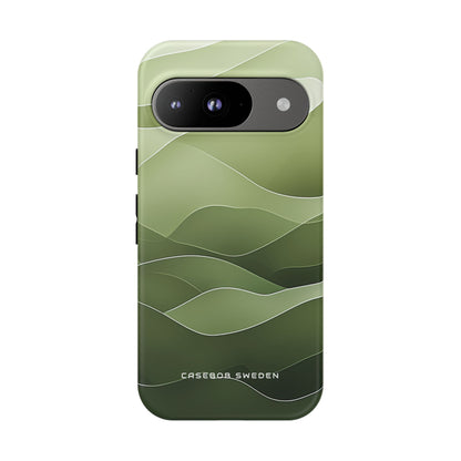 Soothing Green Waves Google Pixel 9 - Tough Phone Case