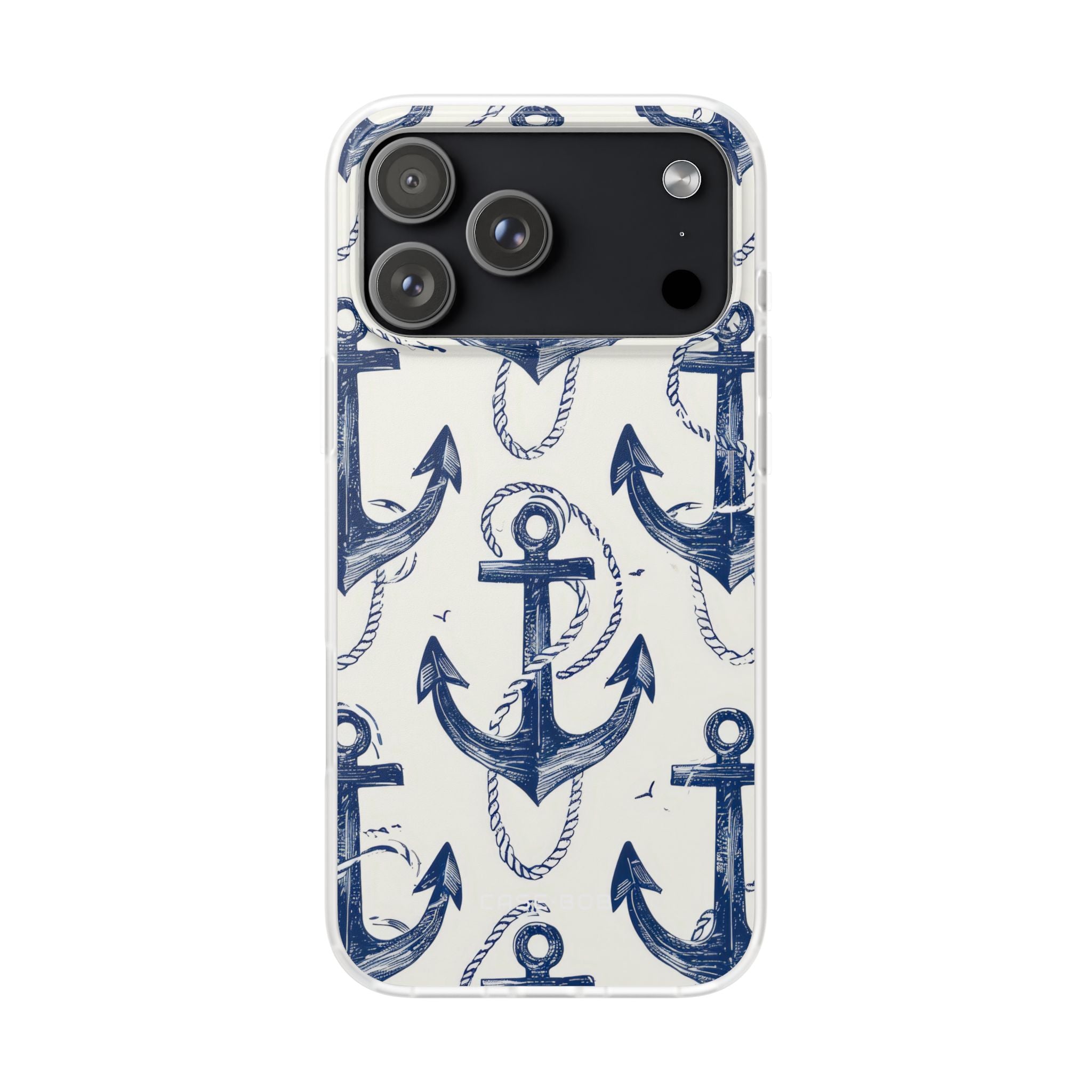 Navy Anchor Loop iPhone 17 Pro MaxCase - Soft