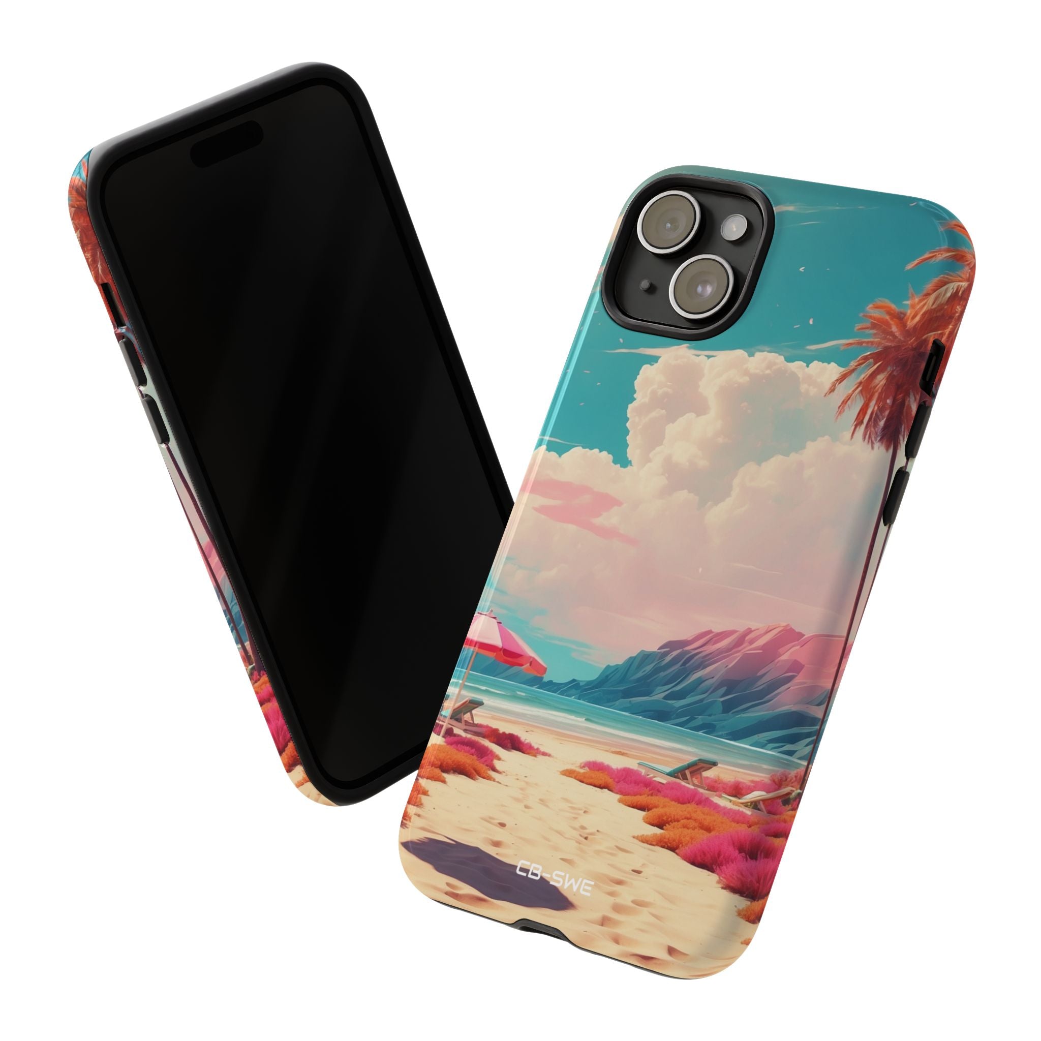 Vibrant Umbrellas Stand - iPhone Case