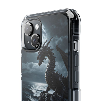 Dragon Roars Against Sea iPhone Case - Impact